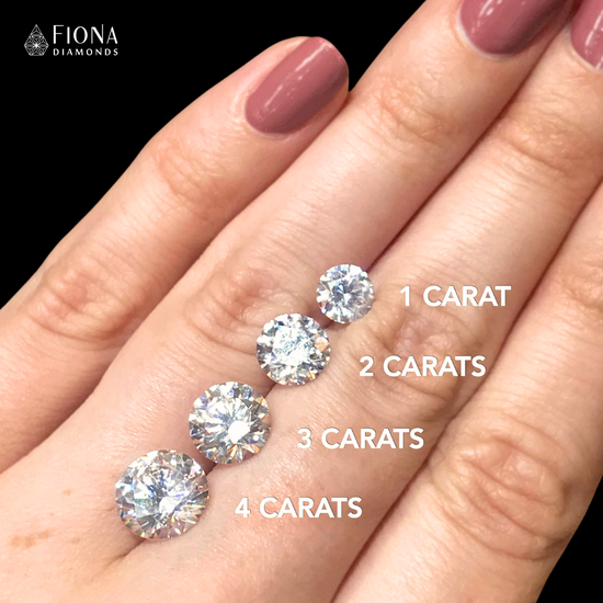 Alex 3ct Round Halo Lab Diamond Earring - Fiona Diamonds - Fiona Diamonds
