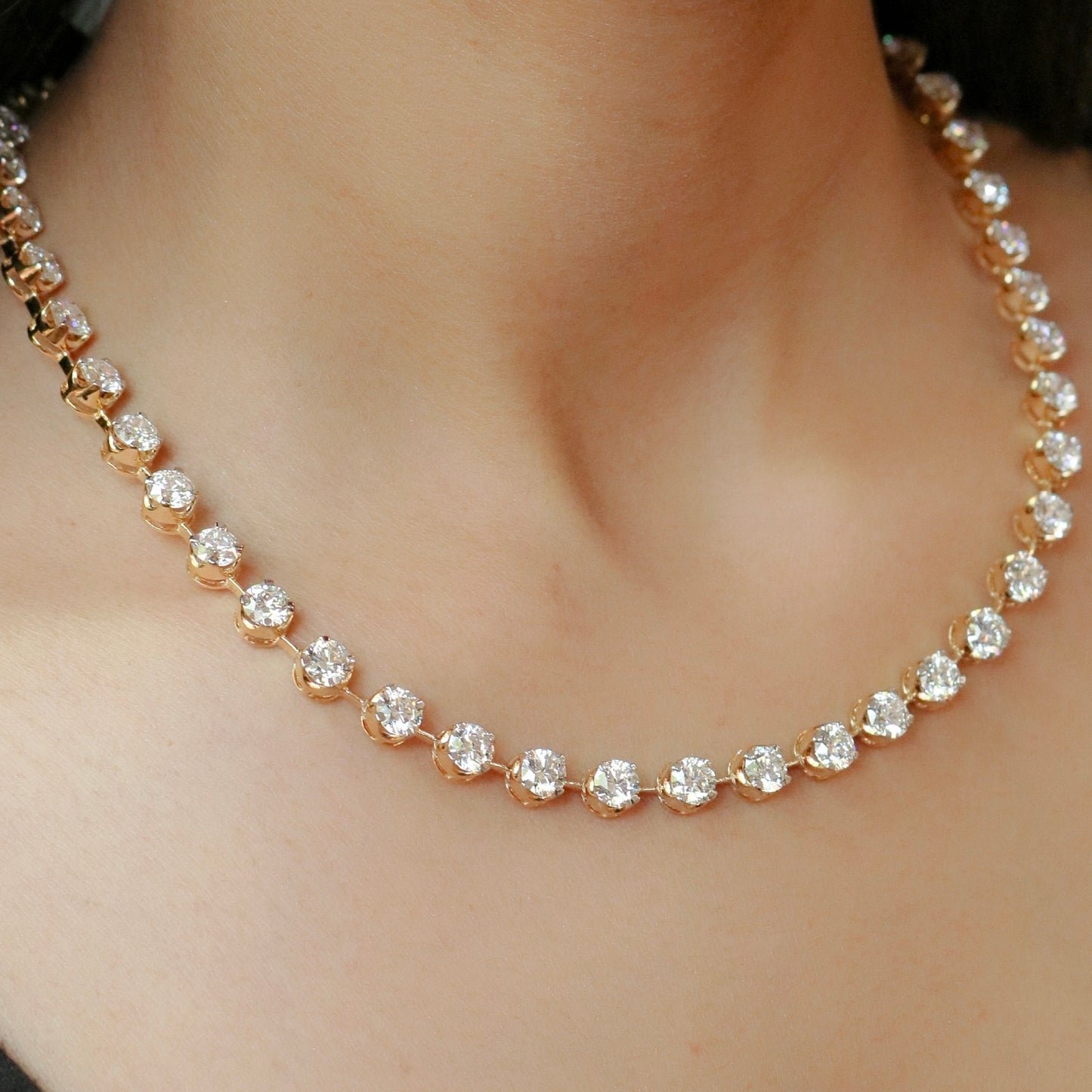 Xylo 0.50 Pointer Round Lab Diamond Necklace - Fiona Diamonds - Fiona Diamonds