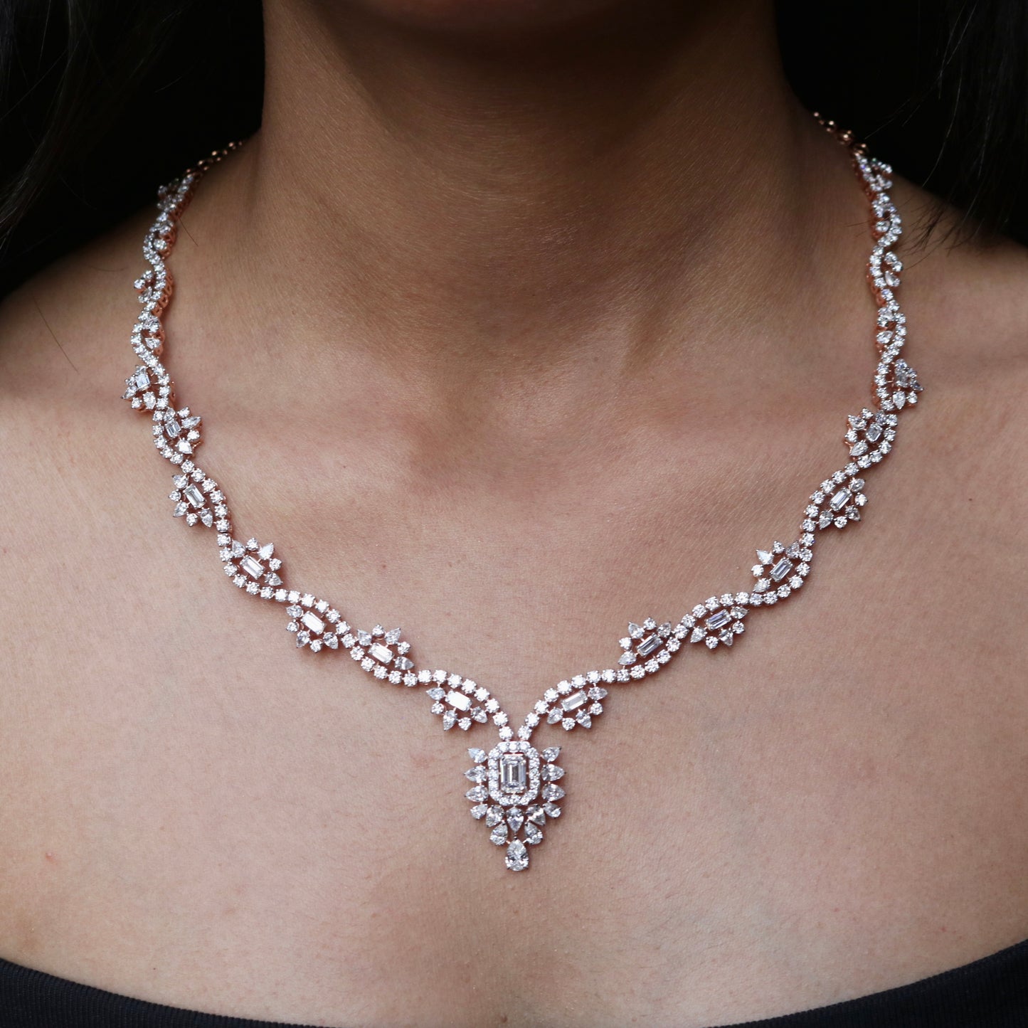 Sylva Lab Diamond Necklace - Fiona Diamonds - Fiona Diamonds