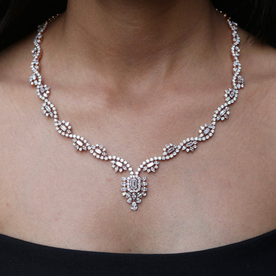 Sylva Lab Diamond Necklace - Fiona Diamonds - Fiona Diamonds