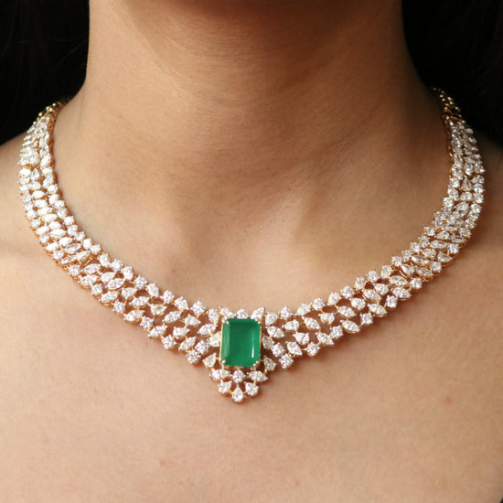Vivida Lab Diamond Necklace - Fiona Diamonds - Fiona Diamonds