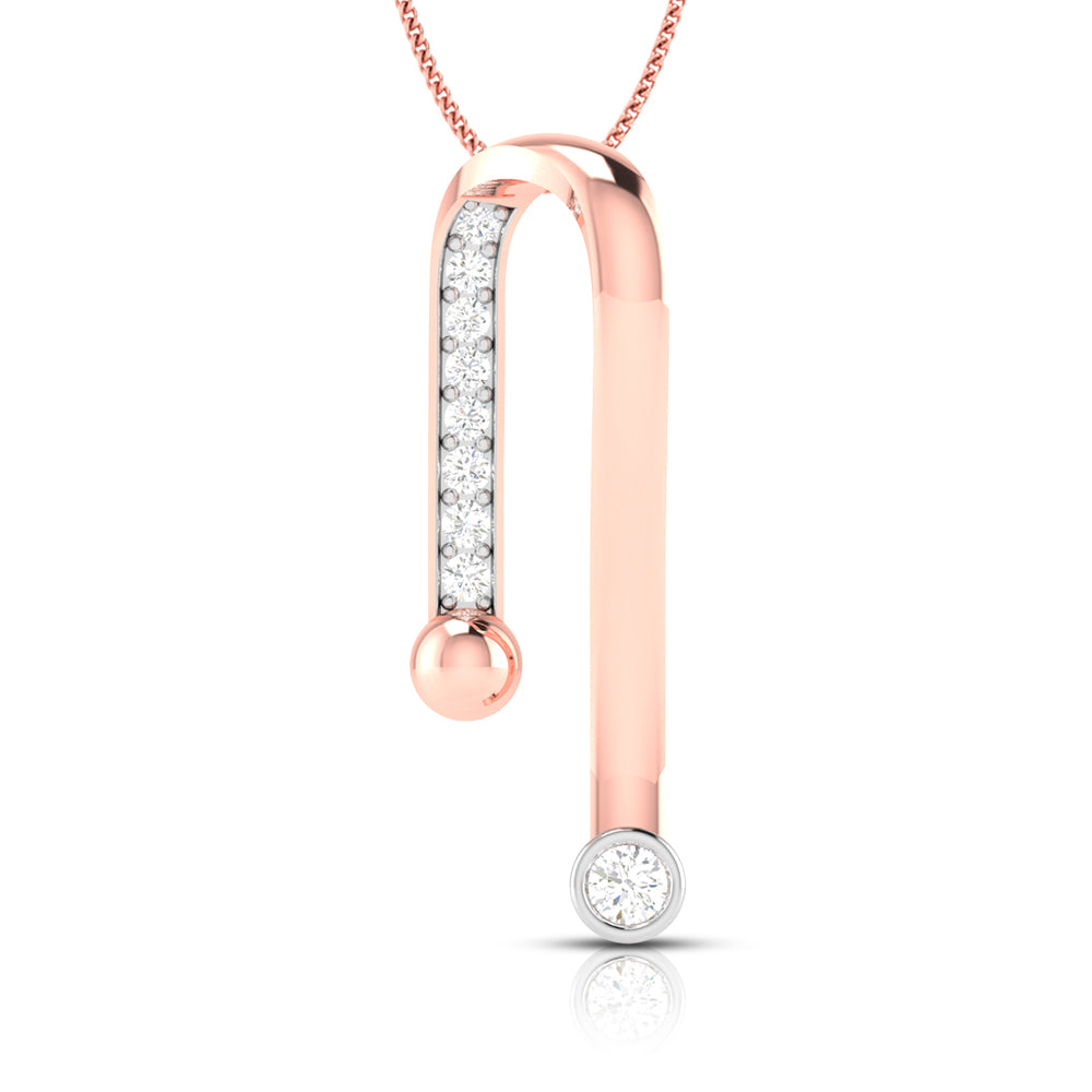 Palo modern lab grown diamond pendant design Fiona Diamonds