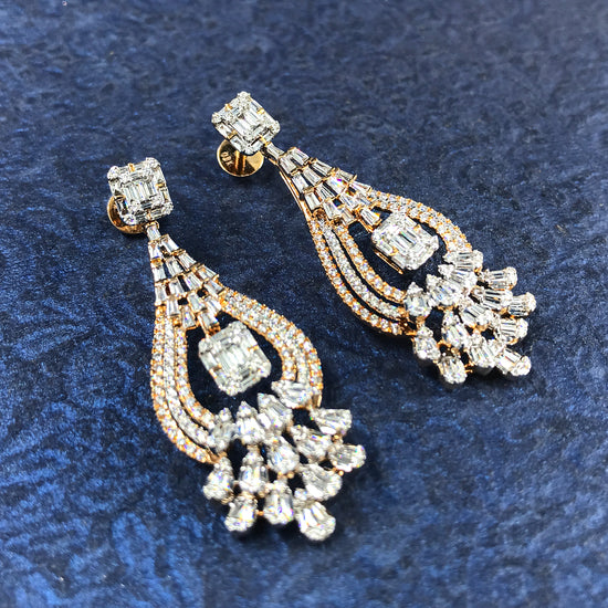 Elise solitaire earrings