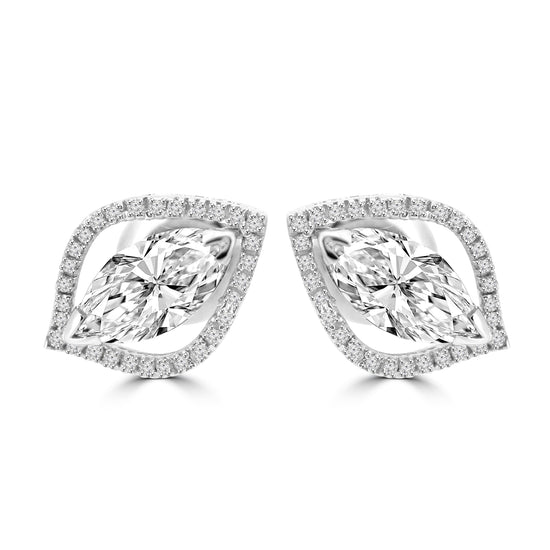 Fancy earrings design Beavio Lab Grown Diamond Earrings Fiona Diamonds