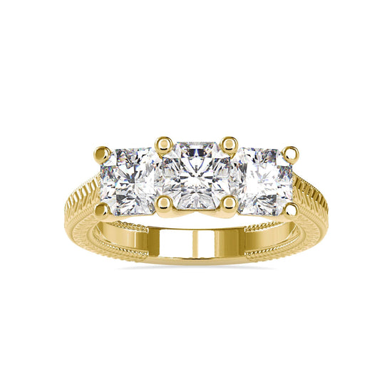 3 Stone Rings Collection Triplicate Lab Grown Diamond 3 Stone Ring Fiona Diamonds