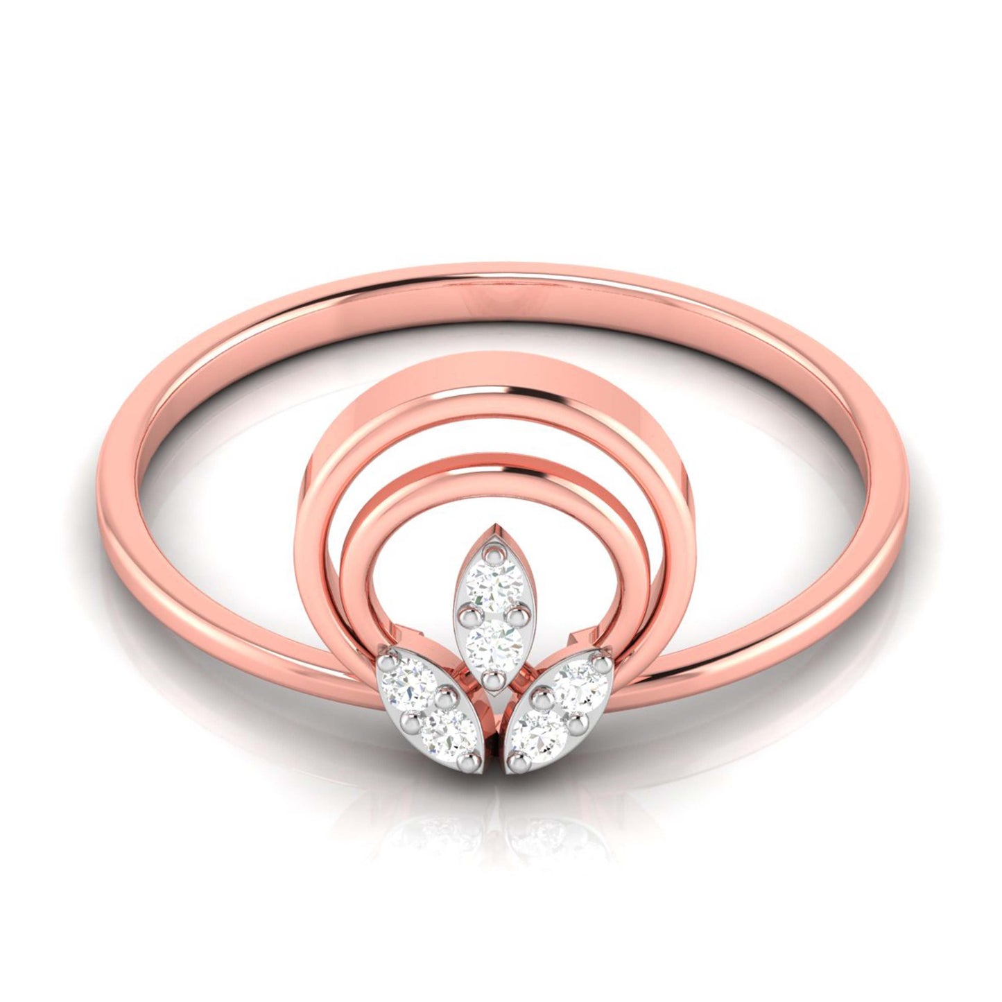 Daffodil lab grown diamond ring unique ring design Fiona Diamonds