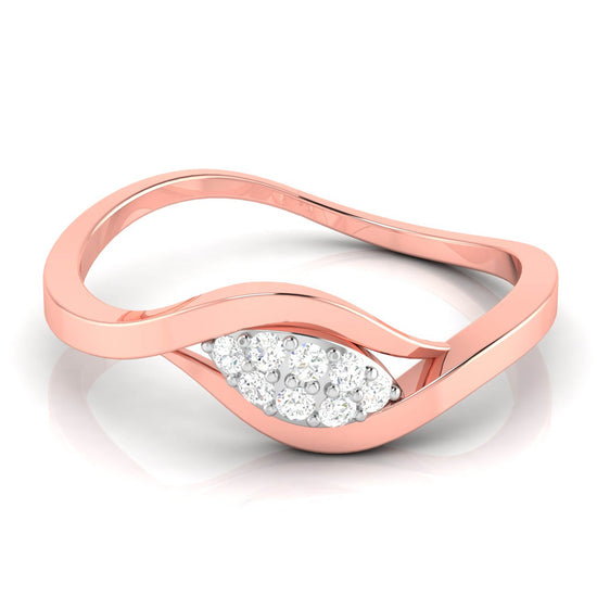 Mandel lab grown diamond ring sleek ring Fiona Diamonds