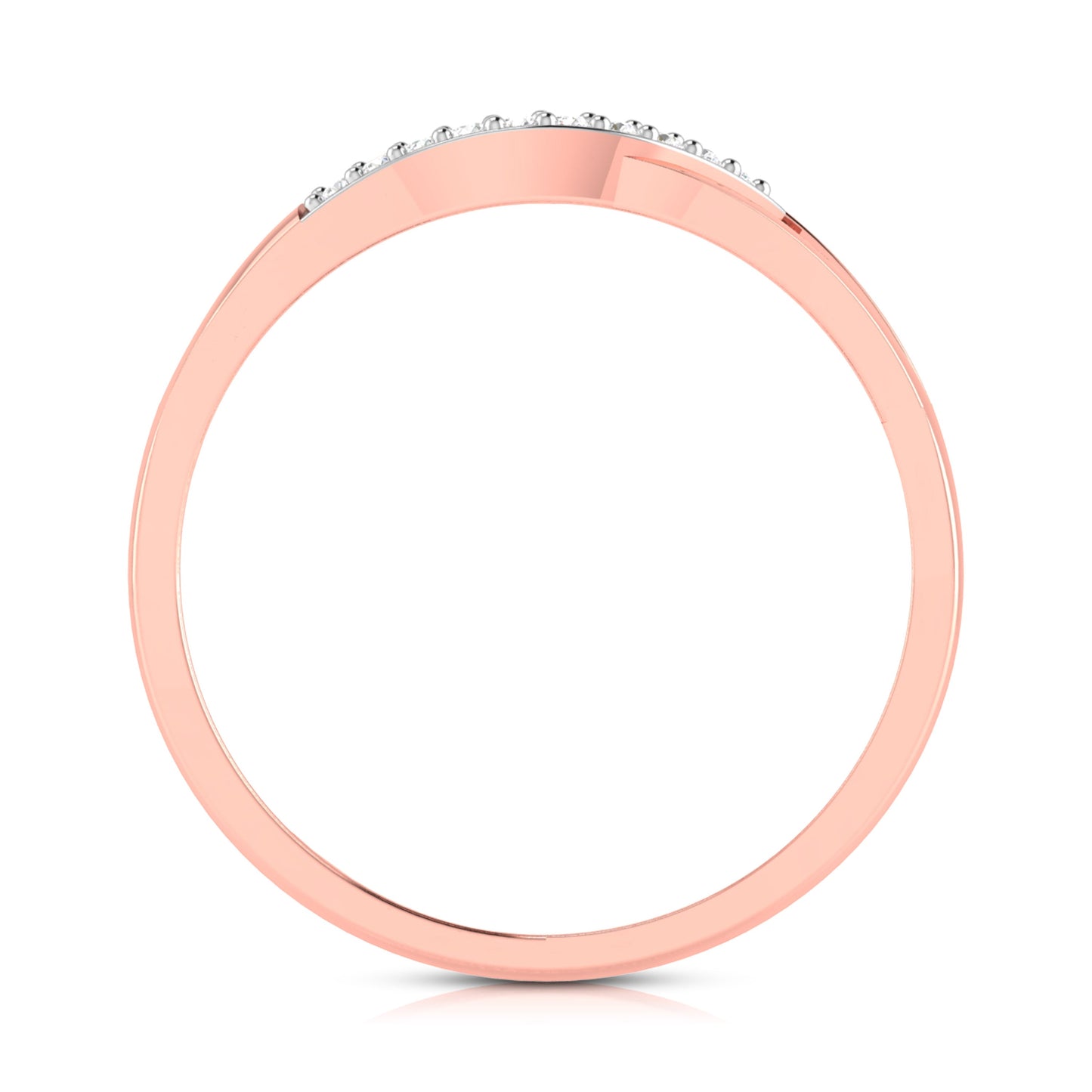 Convolute lab grown diamond ring unique ring design Fiona Diamonds