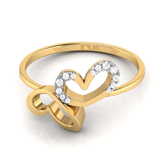 Canker lab grown diamond ring sleek ring Fiona Diamonds