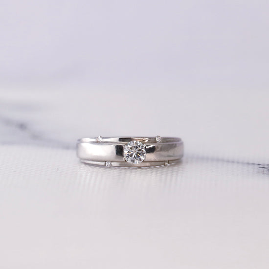Ready To Ship Fusion Moissanite Ring Online at Fiona Diamonds