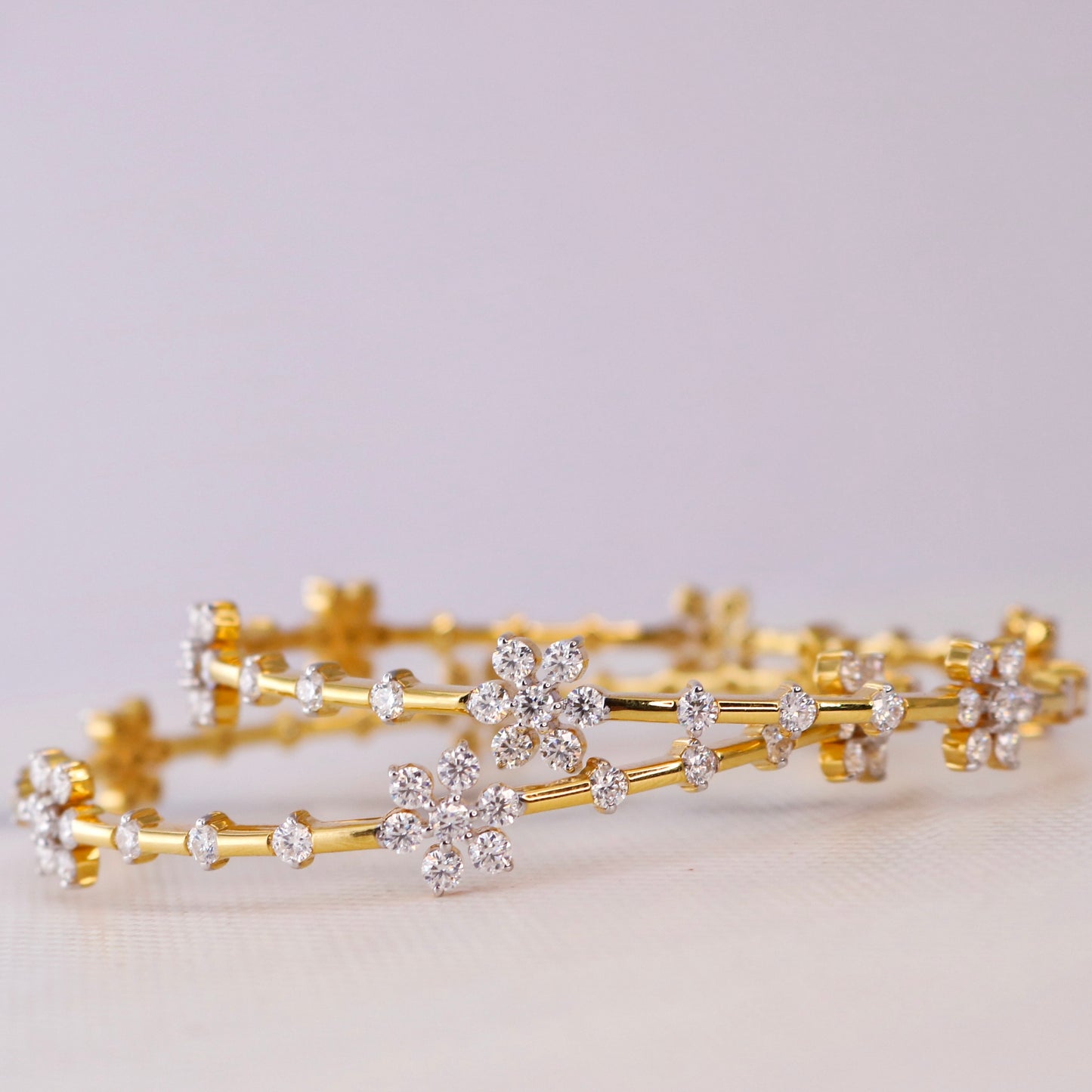 Kara gold bangle design for women Fiona Diamonds