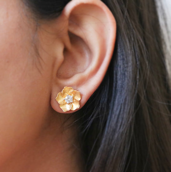 Axlia moissanite earrings india Fiona Diamonds