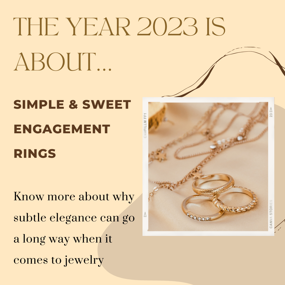 2023: The year of Subtle and sweet engagement rings