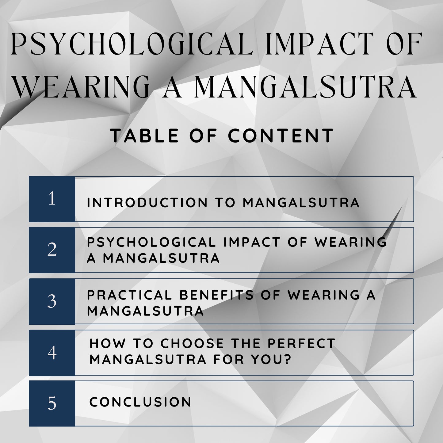 Psychological Impact of Wearing a Mangal Sutra