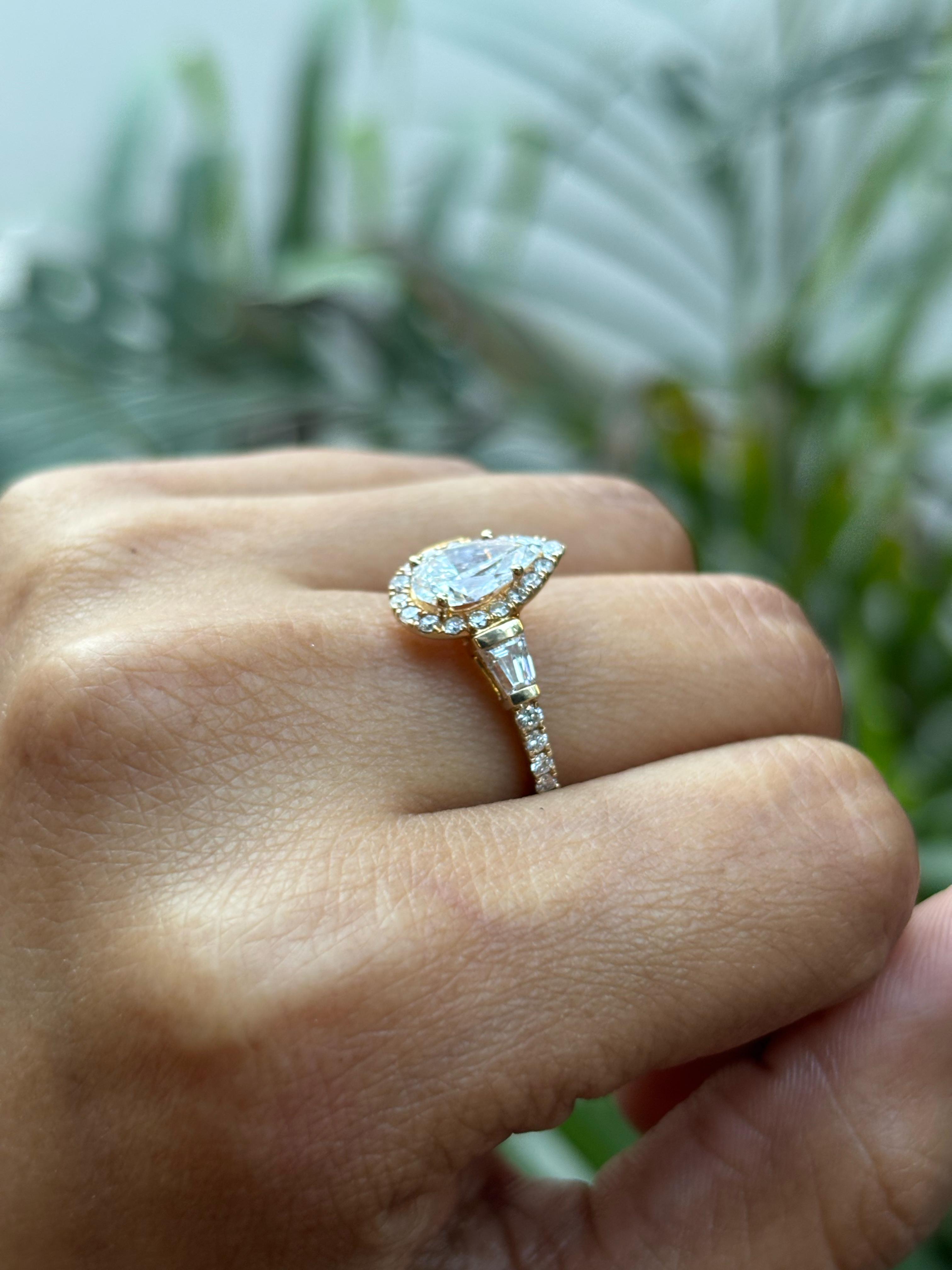 Linnea 1ct Lab Grown Diamond Rings – Chic & Eco-Conscious - Fiona Diamonds - Fiona Diamonds