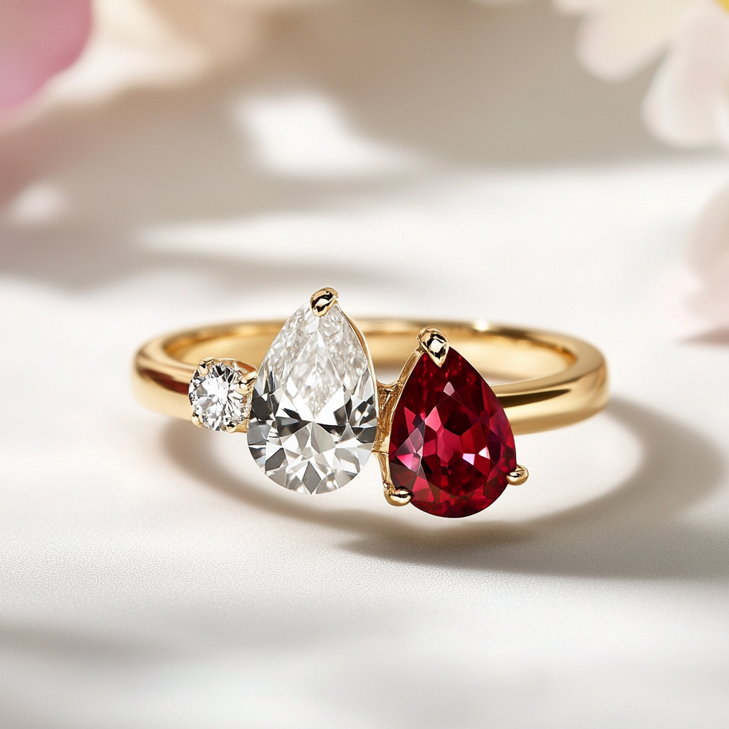 Dionea Lab Diamond Toi et Moi Ring - Fiona Diamonds - Fiona Diamonds