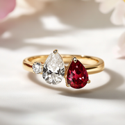 Dionea Lab Diamond Toi et Moi Ring - Fiona Diamonds - Fiona Diamonds