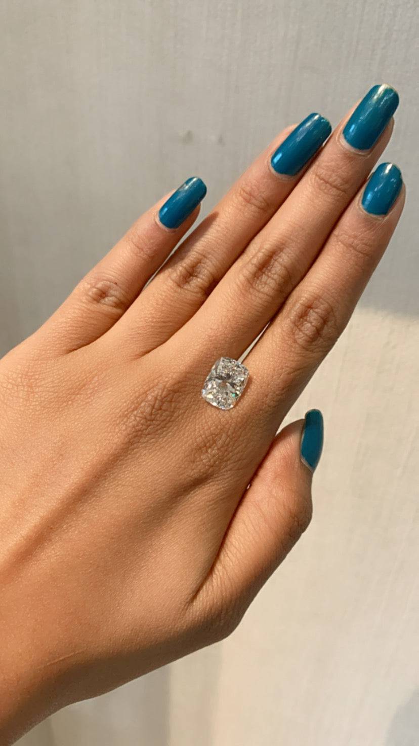 Cushion 4.11ct F-VS2 loose Grown Lab Diamond Solitaire - Fiona Diamonds - Fiona Diamonds