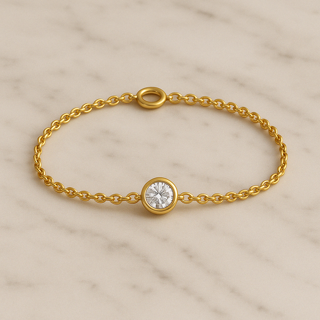 0.5ct Lab Grown Diamond Bracelet in 18kt Gold Vermeil - Fiona Diamonds - Fiona Diamonds