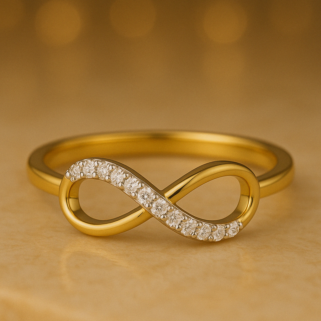 0.06ct Lab Grown Diamond Ring in 18kt Gold Vermeil - Fiona Diamonds - Fiona Diamonds