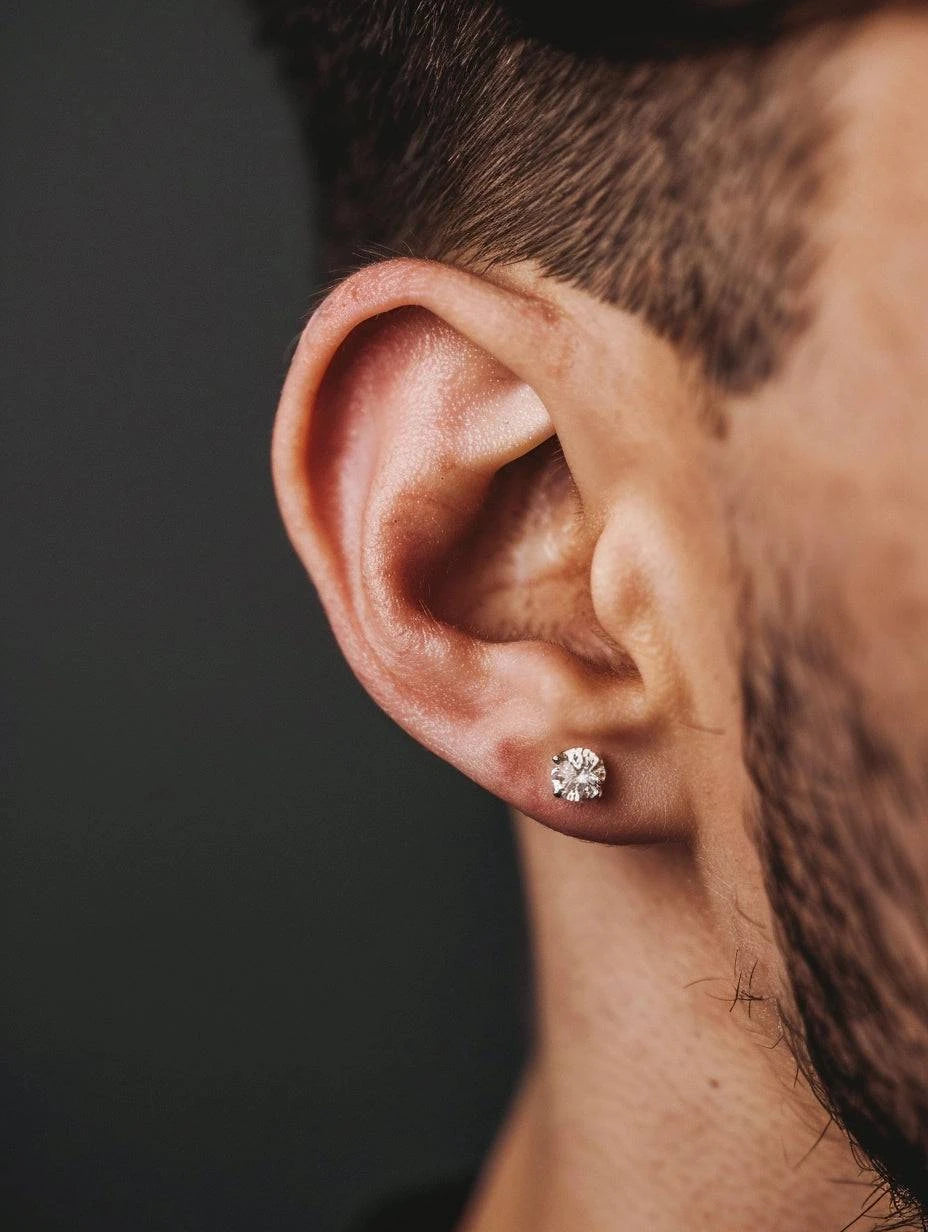 Citadel Lab Diamond 0.75ct Round Mens Stud - Fiona Diamonds - Fiona Diamonds