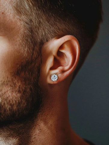 Legend Lab Diamond 2ct Round Mens Stud Fiona Diamonds