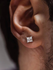 Voyager Lab Diamond 0.75ct Princess Mens Stud - Fiona Diamonds - Fiona Diamonds
