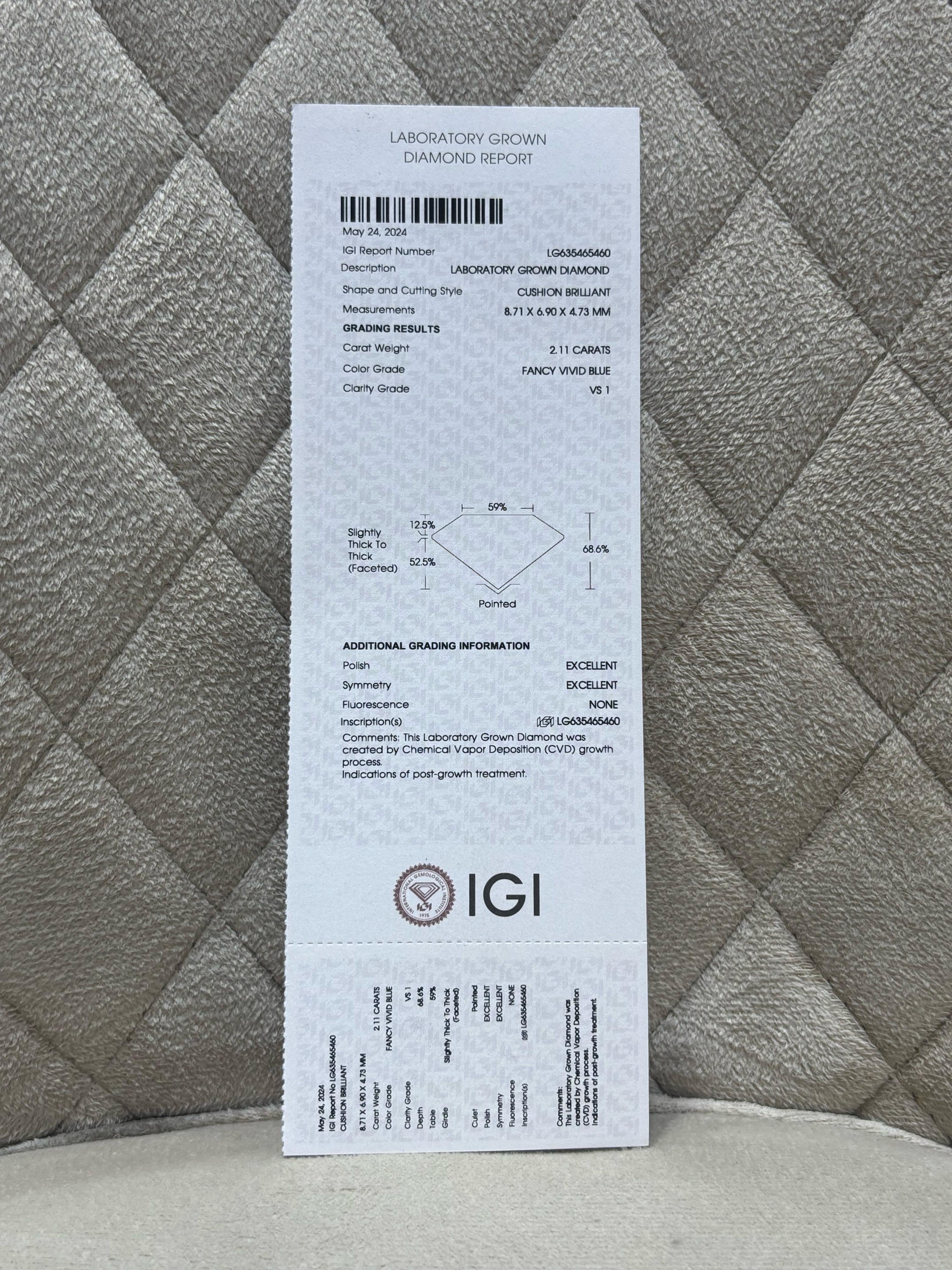 Brienne 2.11ct Lab Grown Diamond Ring – Elegant & Responsible - Fiona Diamonds - Fiona Diamonds