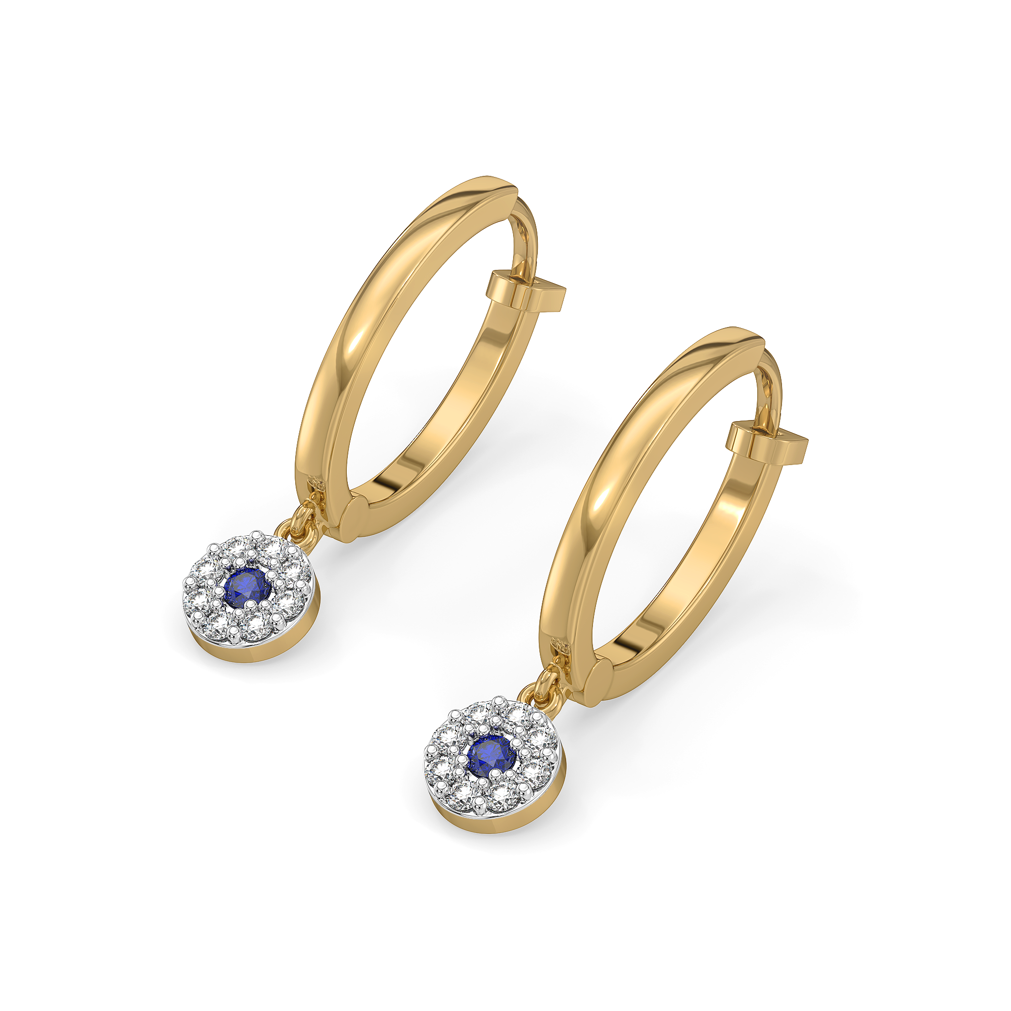 0.22ct Lab Grown Diamond Earring in 18kt Gold Vermeil - Fiona Diamonds - Fiona Diamonds