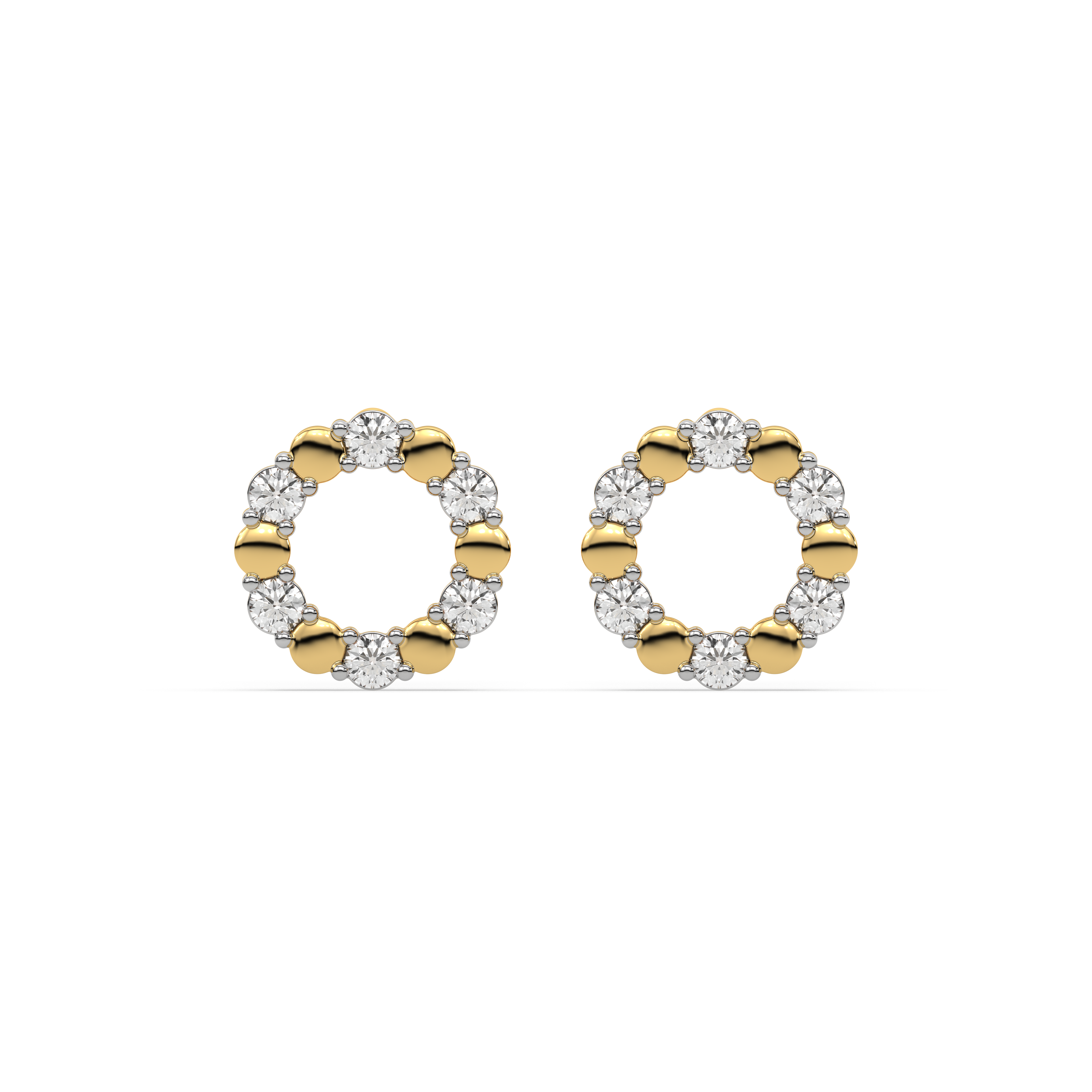 0.15ct Lab Grown Diamond Earring in 18kt Gold Vermeil - Fiona Diamonds - Fiona Diamonds