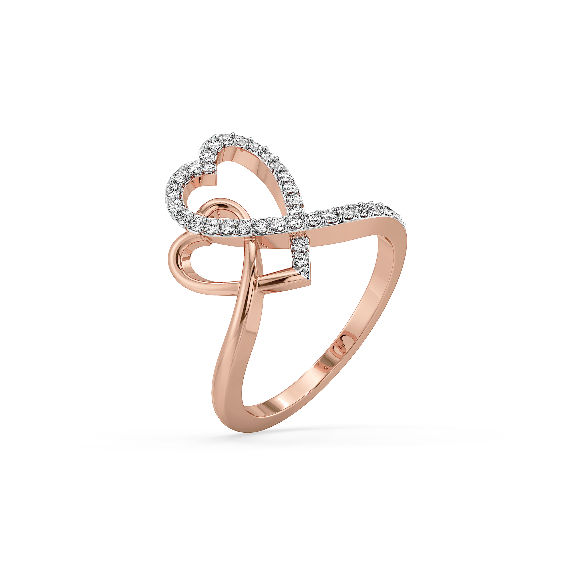 0.26ct Lab Grown Diamond Ring in 18kt Rose Gold Vermeil - Fiona Diamonds - Fiona Diamonds