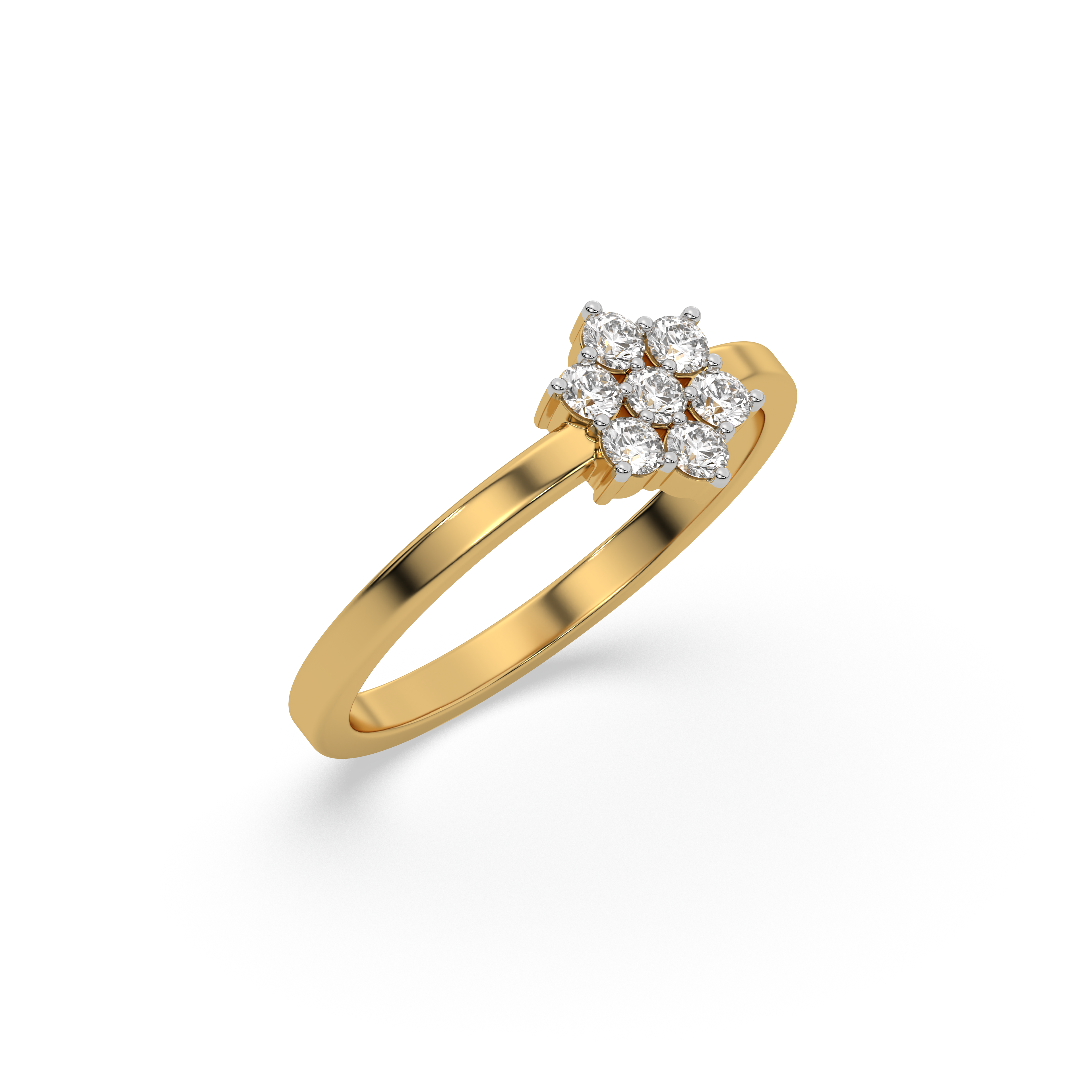 0.28ct Lab Grown Diamond Ring in 18kt Gold Vermeil - Fiona Diamonds - Fiona Diamonds