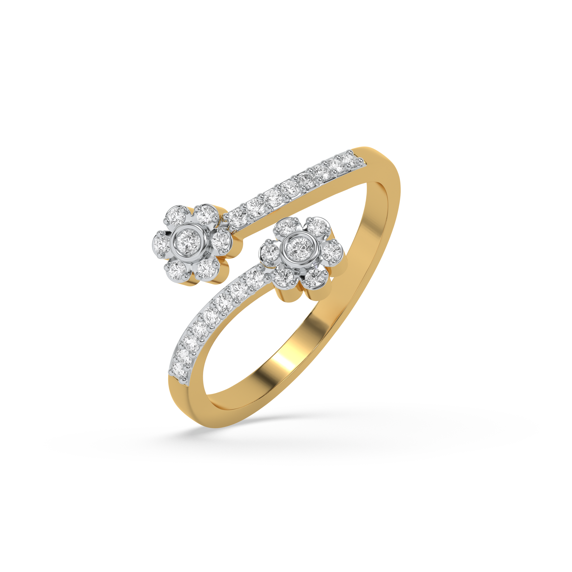 0.20ct Lab Grown Diamond Ring in 18kt Gold Vermeil - Fiona Diamonds - Fiona Diamonds