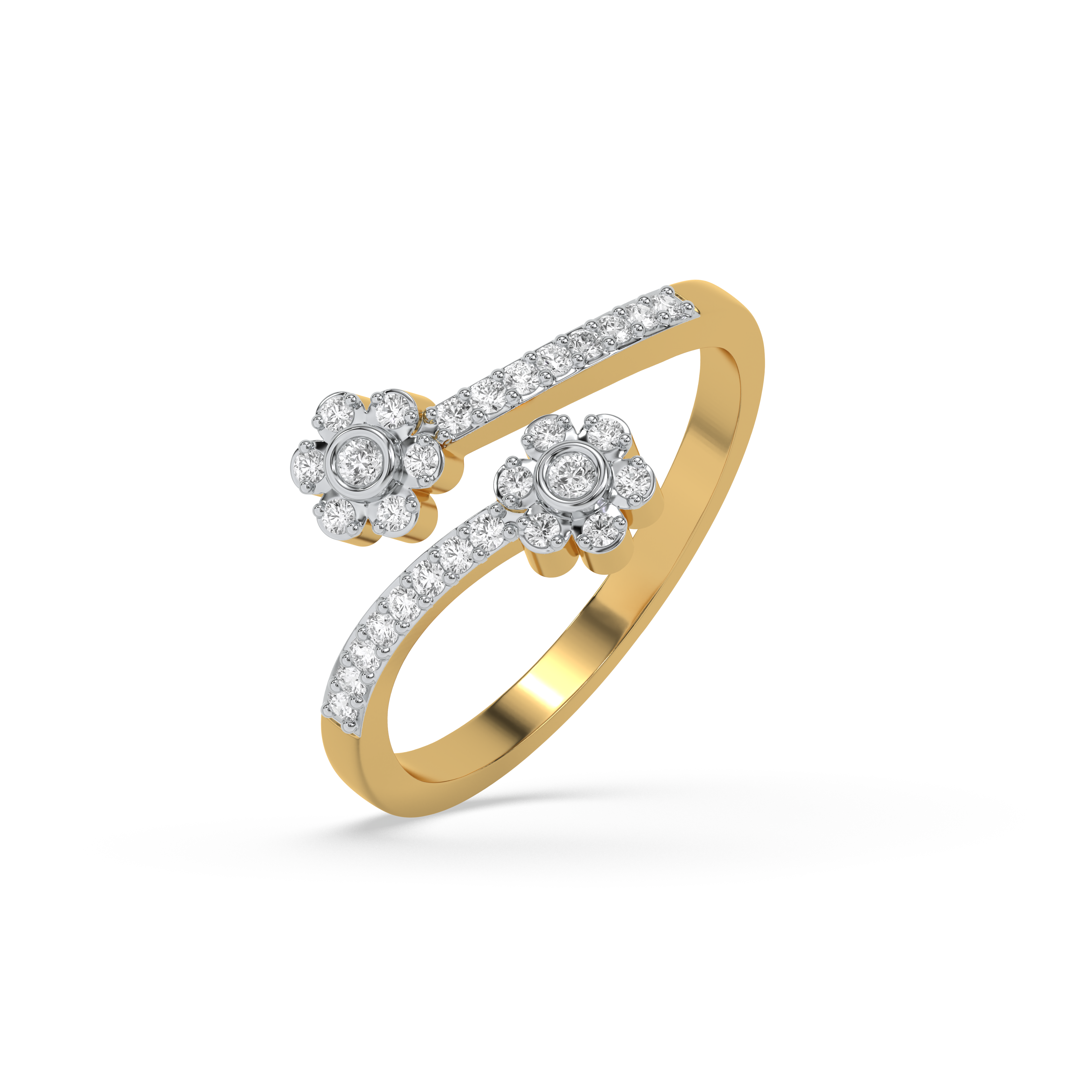 0.20ct Lab Grown Diamond Ring in 18kt Gold Vermeil - Fiona Diamonds - Fiona Diamonds