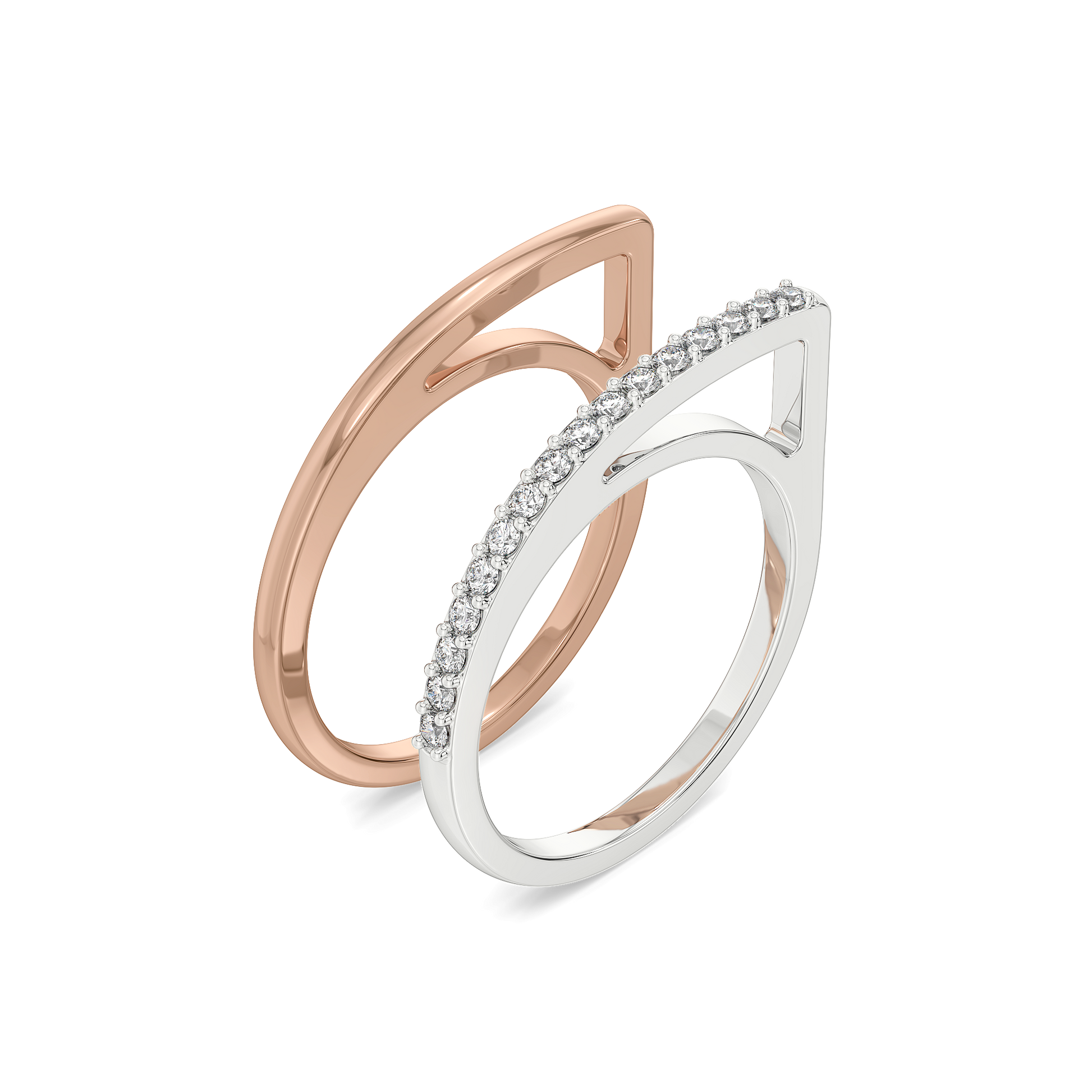 0.20ct Lab Grown Diamond Ring in 18kt Rose Gold Vermeil - Fiona Diamonds - Fiona Diamonds