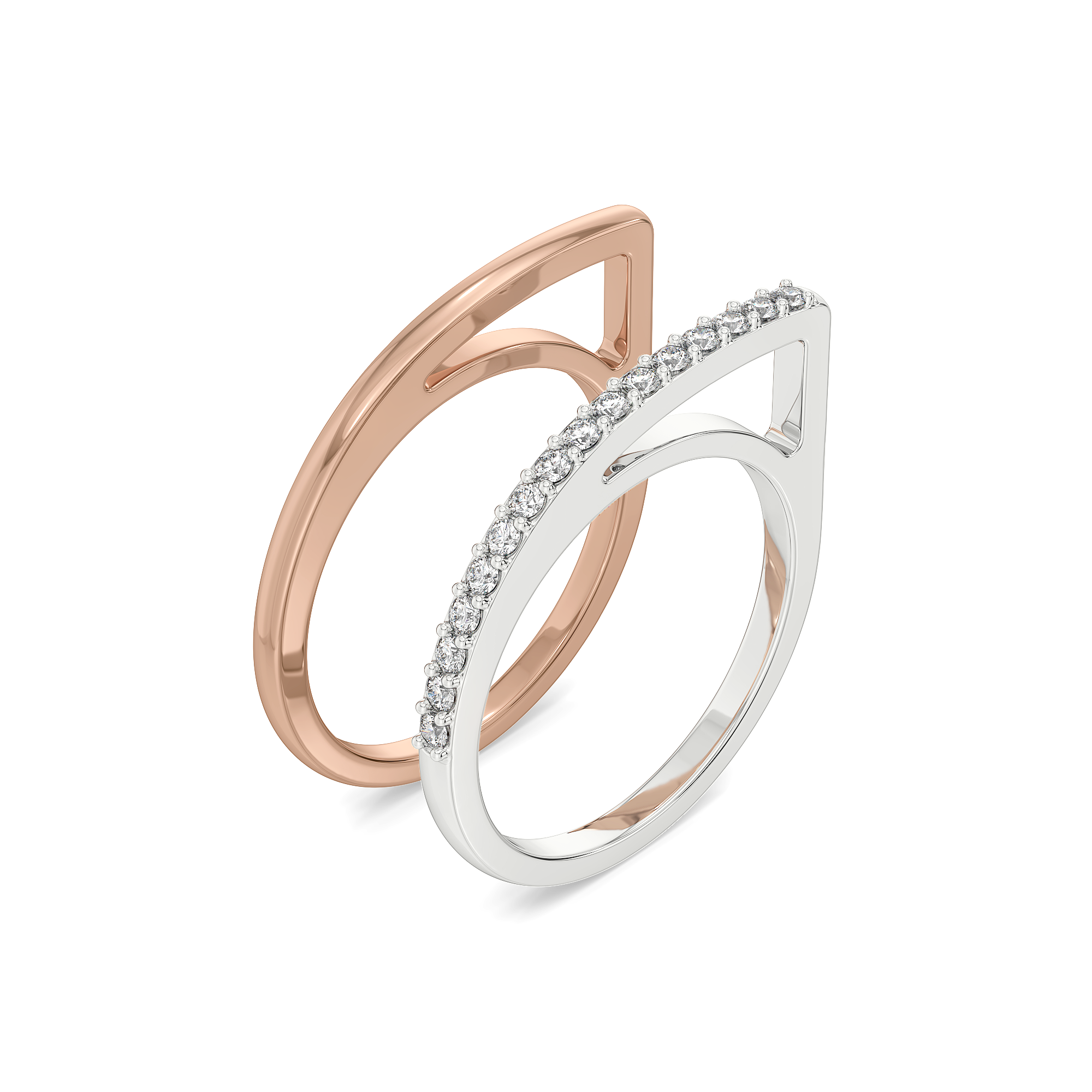 0.20ct Lab Grown Diamond Ring in 18kt Rose Gold Vermeil - Fiona Diamonds - Fiona Diamonds