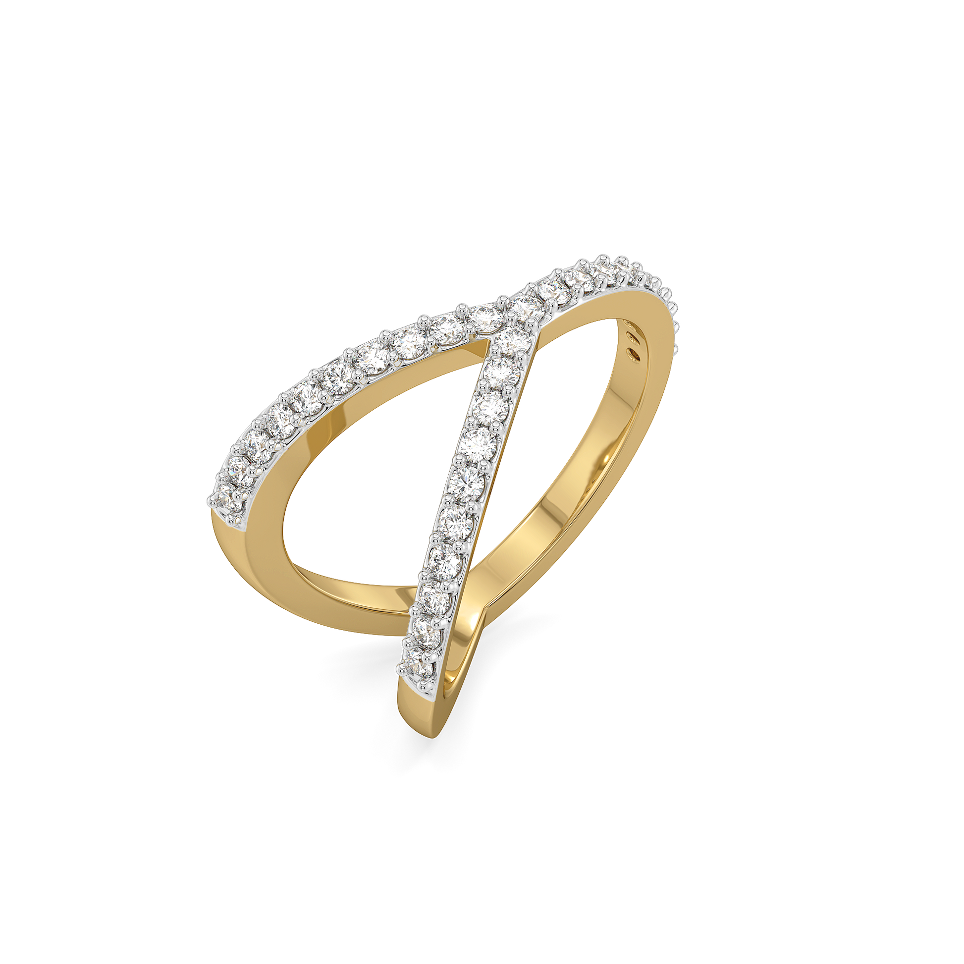 0.40ct Lab Grown Diamond Ring in 18kt Gold Vermeil - Fiona Diamonds - Fiona Diamonds