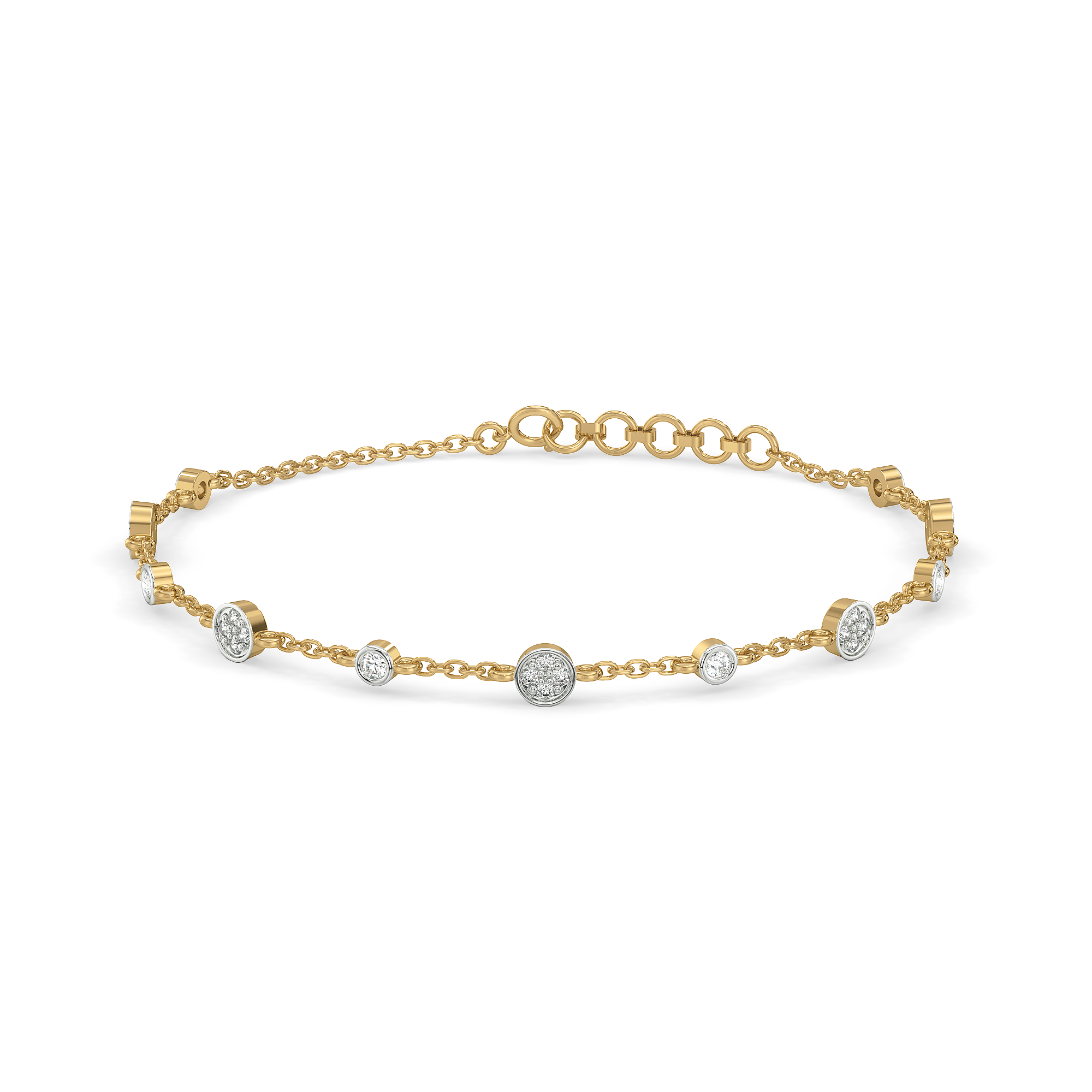 0.44ct Lab Grown Diamond Bracelet in 18kt Gold Vermeil - Fiona Diamonds - Fiona Diamonds