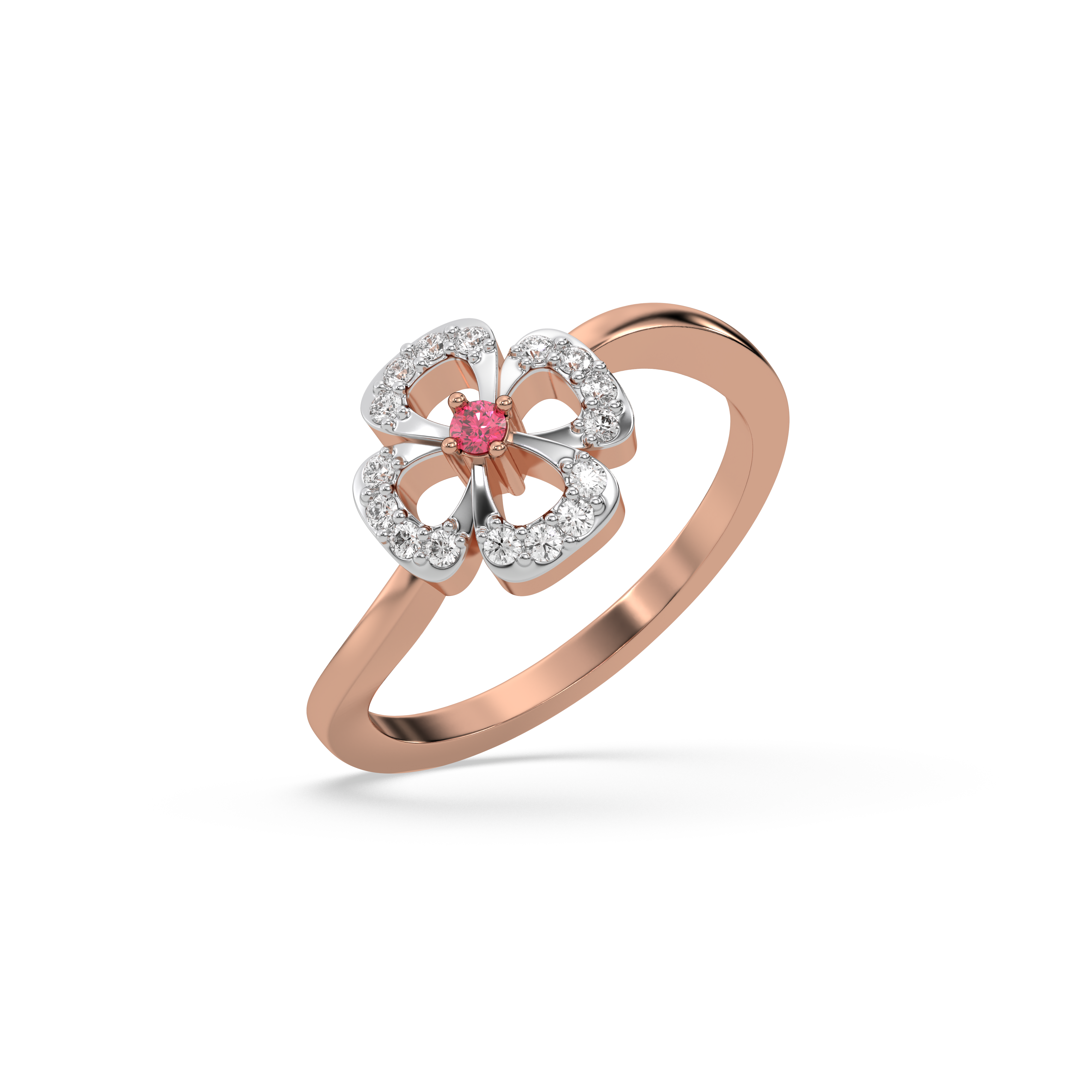 0.17ct Lab Grown Diamond Ring in 18kt Rose Gold Vermeil - Fiona Diamonds - Fiona Diamonds