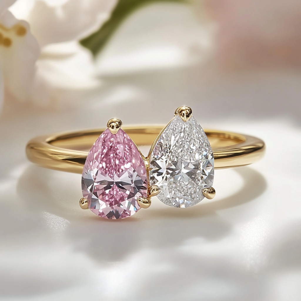 Althea Lab Diamond Toi et Moi Ring - Fiona Diamonds - Fiona Diamonds