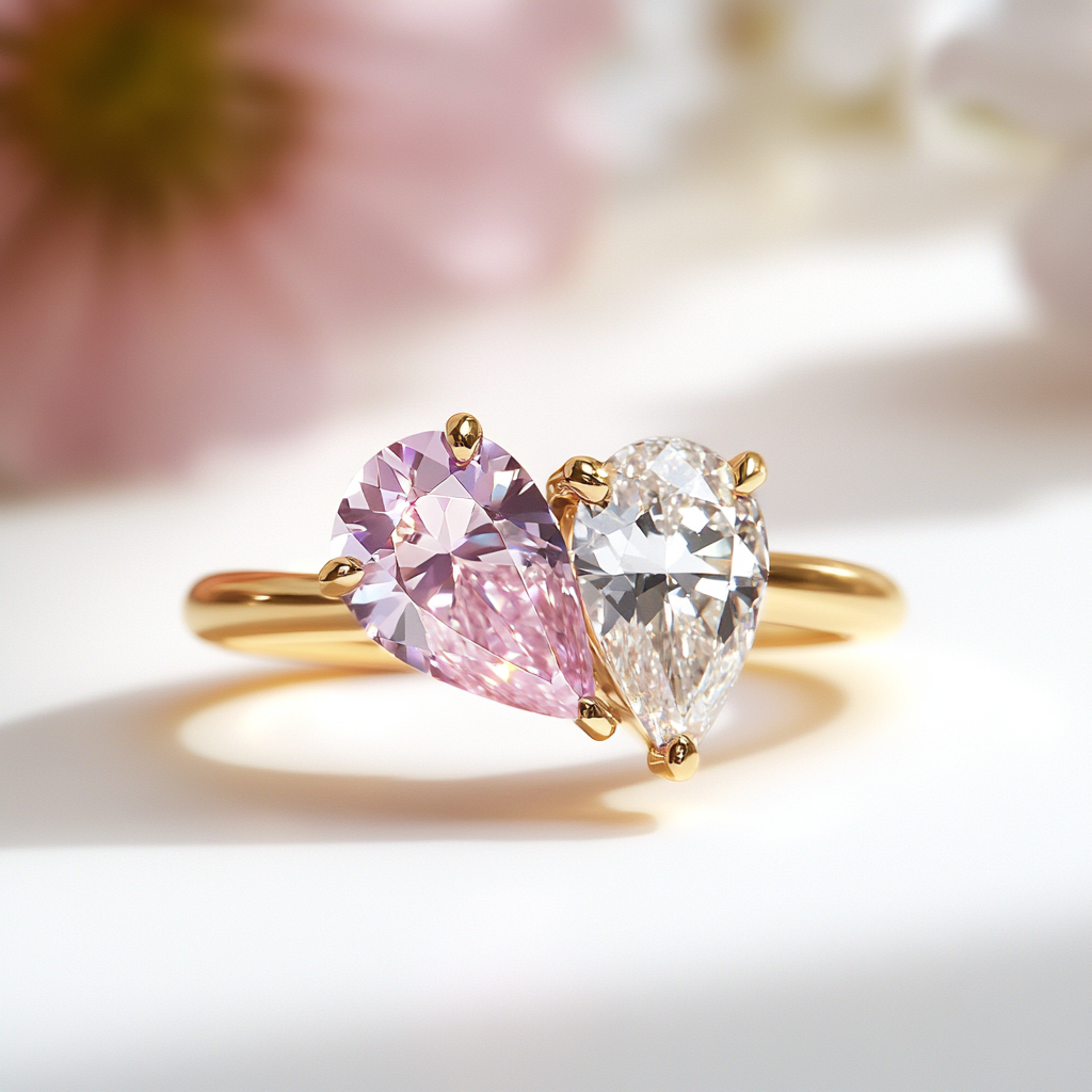 Lyralisse Lab Diamond Toi et Moi Ring - Fiona Diamonds - Fiona Diamonds