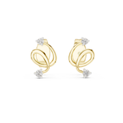 0.07 Lab Grown Diamond Earrings in 18kt Gold Vermeil