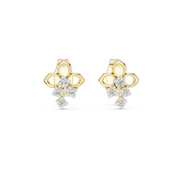 0.08 Lab Grown Diamond Earrings in 18kt Gold Vermeil