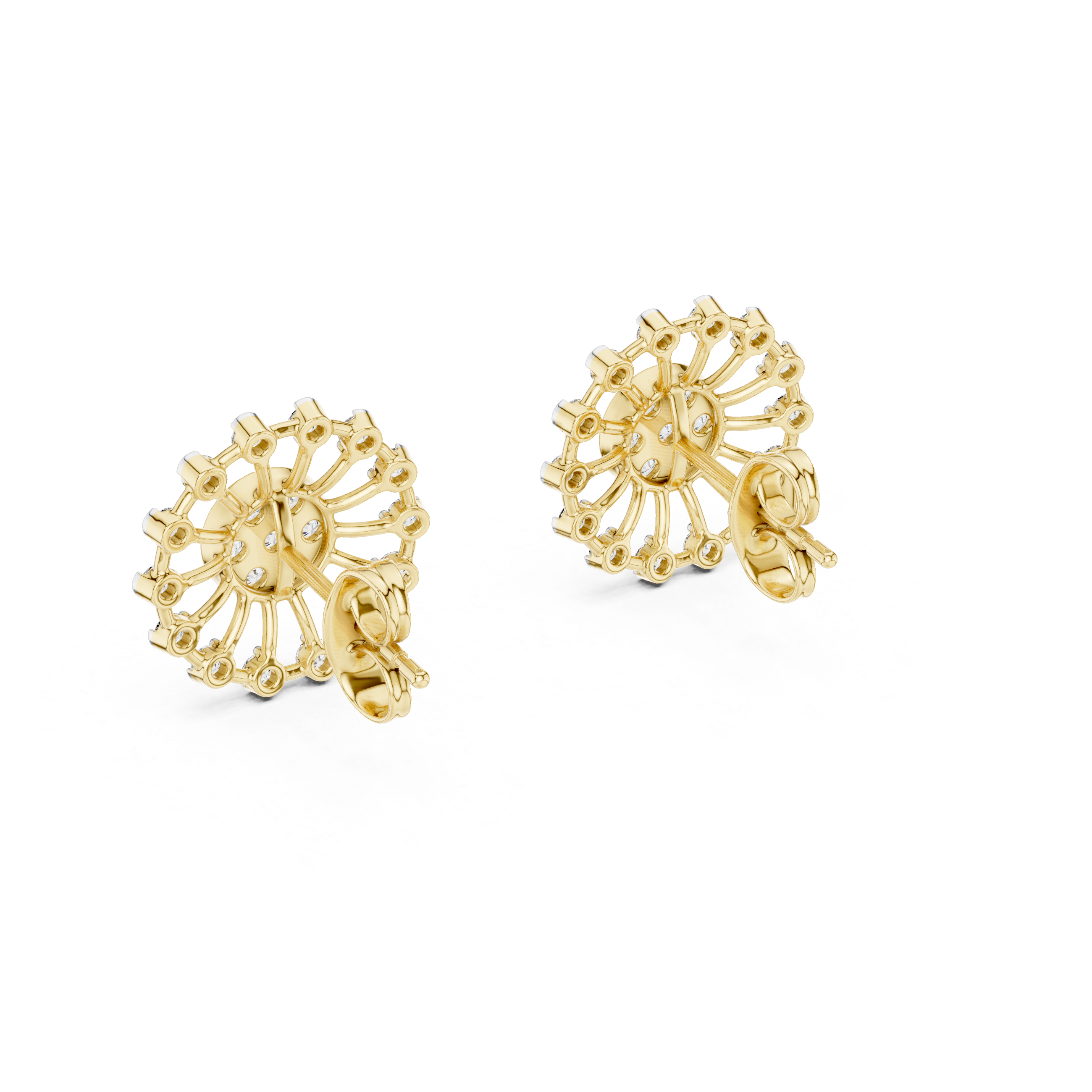 0.7 Lab Grown Diamond Earrings in 18kt Gold Vermeil