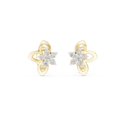 0.18 Lab Grown Diamond Earrings in 18kt Gold Vermeil
