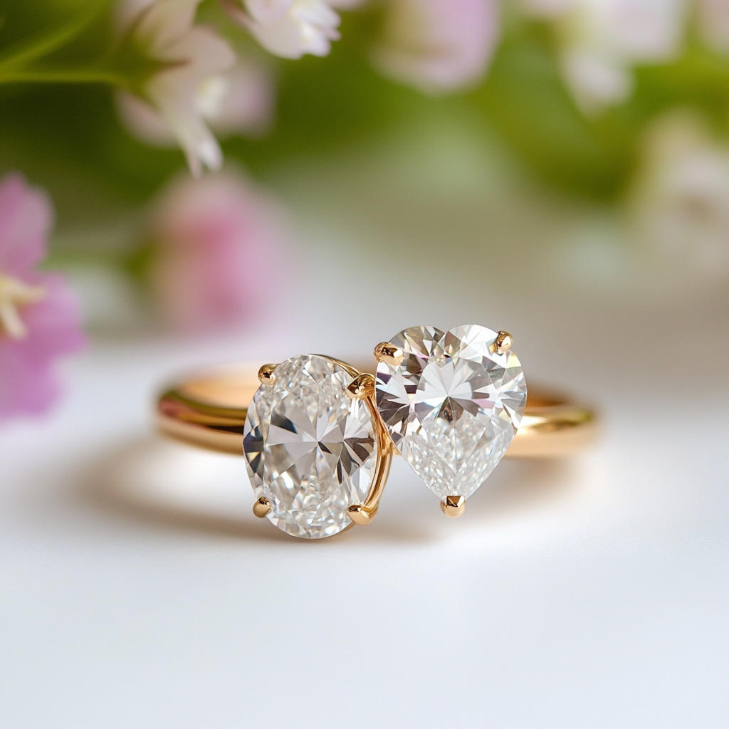 Vorynna Lab Diamond Toi et Moi Ring - Fiona Diamonds - Fiona Diamonds