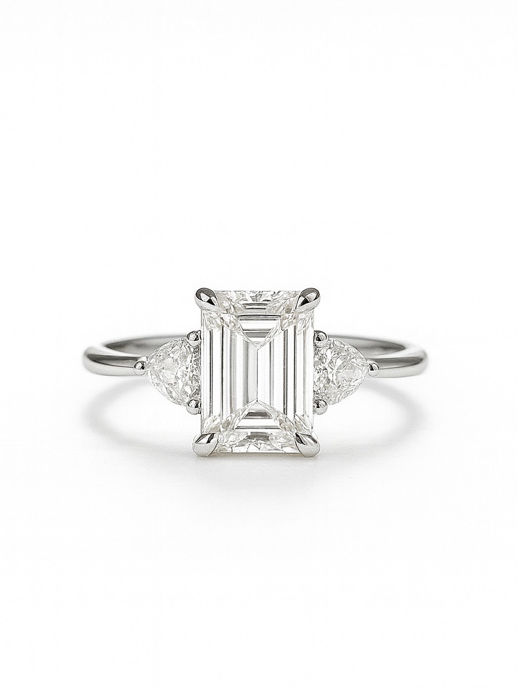 2.15ct Emerald Lab Diamond Ring - Fiona Diamonds - Fiona Diamonds