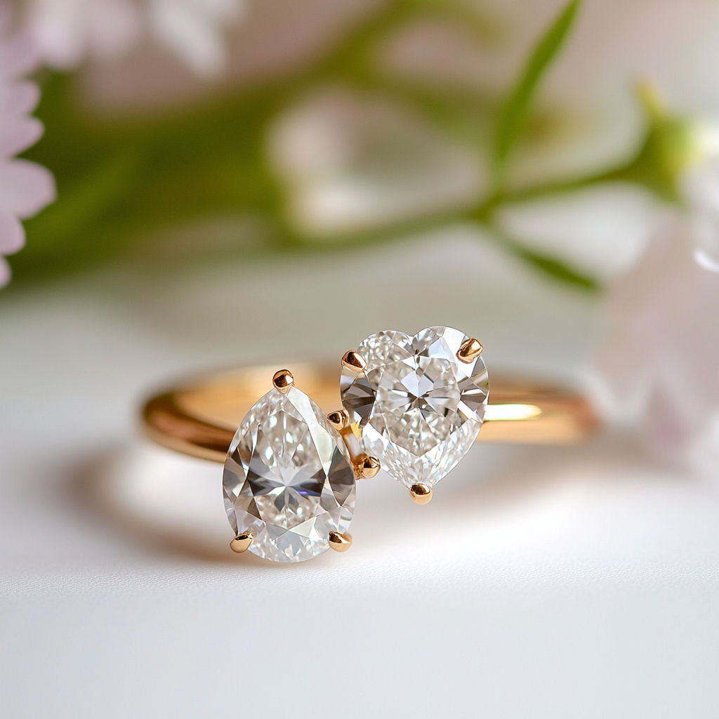 Kynvessa Lab Diamond Toi et Moi Ring - Fiona Diamonds - Fiona Diamonds