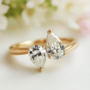 Joralyth Lab Diamond Toi et Moi Ring - Fiona Diamonds - Fiona Diamonds