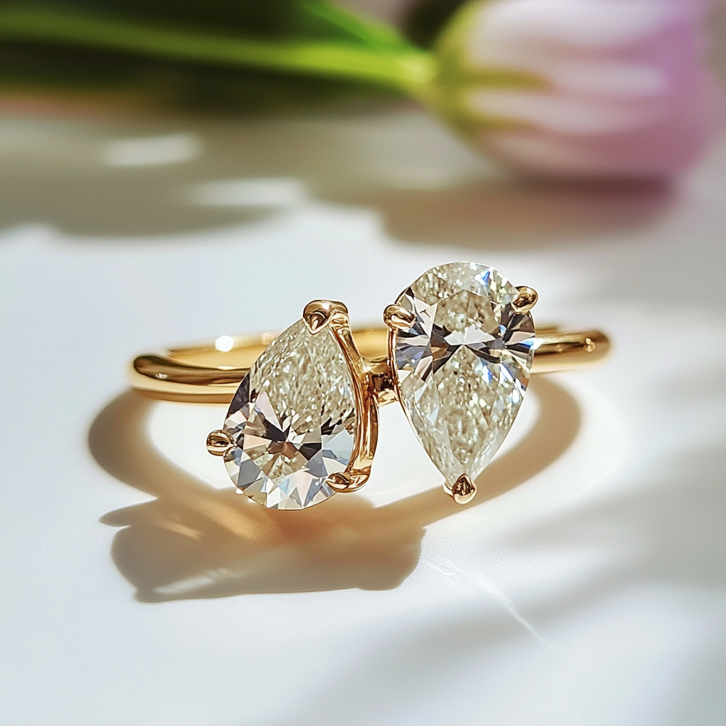 Isenelle Lab Diamond Toi et Moi Ring - Fiona Diamonds - Fiona Diamonds